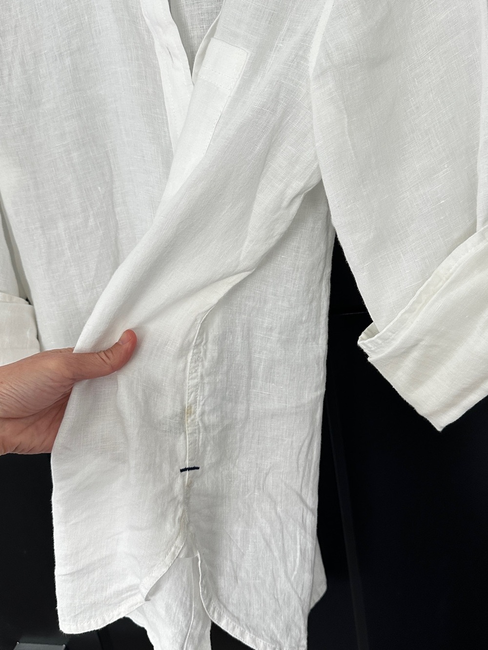 J.Crew Garçon Classic Shirt in Baird McNutt Irish Linen Size 4 - Picture 4 of 7
